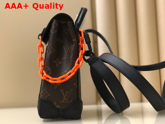 Louis Vuitton Steamer XS Bag for Men Features an Embroidered Patch of a LV Friend from Virgil Ablohs Zoom with Friends animated Film M80327 Replica