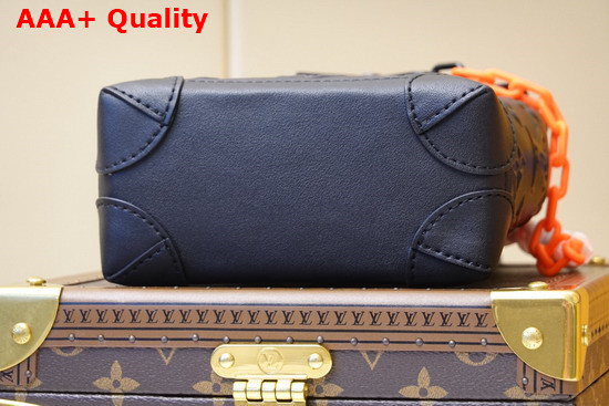 Louis Vuitton Steamer XS Bag in Black Monogram Seal Cowhide Leather Replica