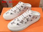 Louis Vuitton Stellar Open Back Sneaker Black Monogram Print Textile Replica