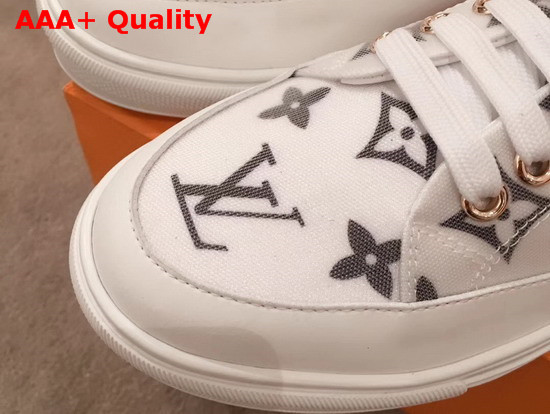 Louis Vuitton Stellar Open Back Sneaker Black Monogram Print Textile Replica