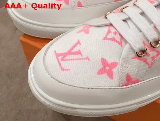 Louis Vuitton Stellar Open Back Sneaker Rose Pop Pink Monogram Print Textile 1A65YF Replica