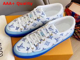 Louis Vuitton Stellar Sneaker Blue Monogram Print Textile 1A65U2 Replica