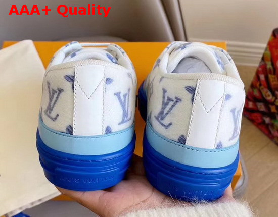 Louis Vuitton Stellar Sneaker Blue Monogram Print Textile 1A65U2 Replica