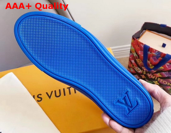 Louis Vuitton Stellar Sneaker Blue Monogram Print Textile 1A65U2 Replica