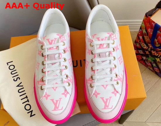 Louis Vuitton Stellar Sneaker Rose Pop Pink Monogram Print Textile 1A65TM Replica