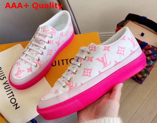 Louis Vuitton Stellar Sneaker Rose Pop Pink Monogram Print Textile 1A65TM Replica