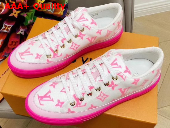 Louis Vuitton Stellar Sneaker Rose Pop Pink Monogram Print Textile 1A65TM Replica