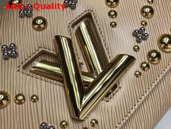 Louis Vuitton Studded Twist MM Epi Leather Galet M52730 Replica