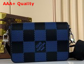 Louis Vuitton Studio Messenger Navy Damier Infini 3D Cowhide Leather N50037 Replica