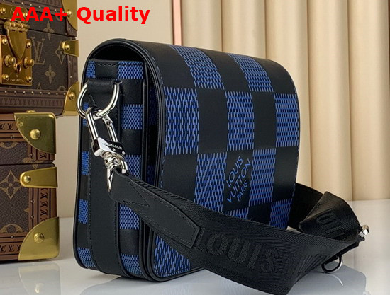 Louis Vuitton Studio Messenger Navy Damier Infini 3D Cowhide Leather N50037 Replica