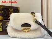 Louis Vuitton Sunset Bag in Cream Shearling M12097 Replica