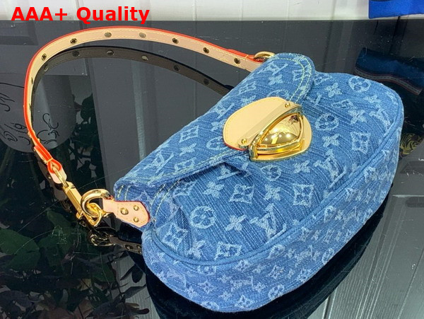 Louis Vuitton Sunset Handbag in Denim Blue Monogram Denim M46829 Replica