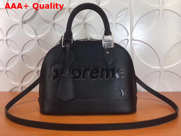 Louis Vuitton Supreme Alma BB Black Epi Leather Replica