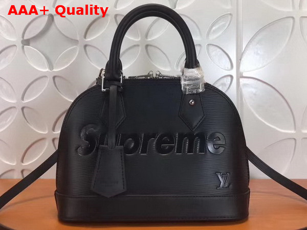 Louis Vuitton Supreme Alma BB Black Epi Leather Replica