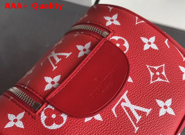 Louis Vuitton Supreme King Size Toiletry Bag Red Monogram Canvas Replica