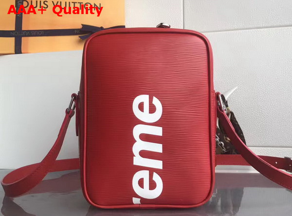 Louis Vuitton Supreme Messenger Red Epi Leather Replica