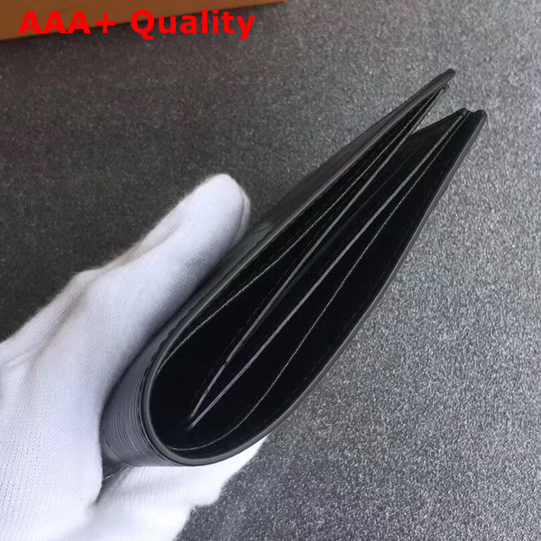 Louis Vuitton Supreme Slender Wallet in Black Epi Leather Replica