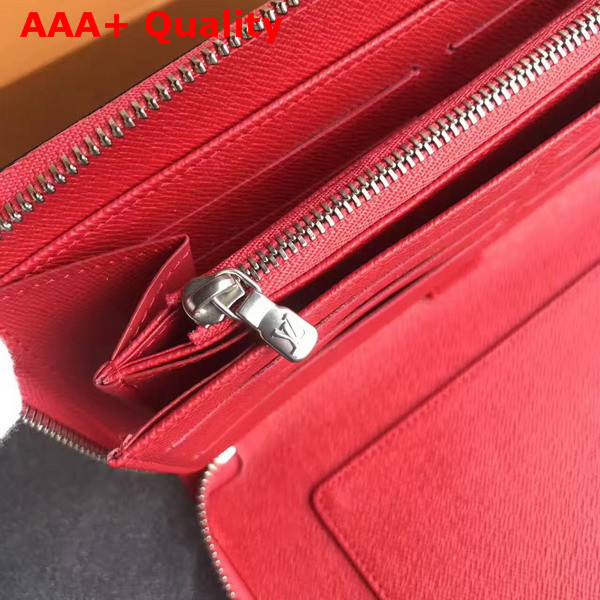 Louis Vuitton Supreme Zippy Organizer Red Epi Leather Replica