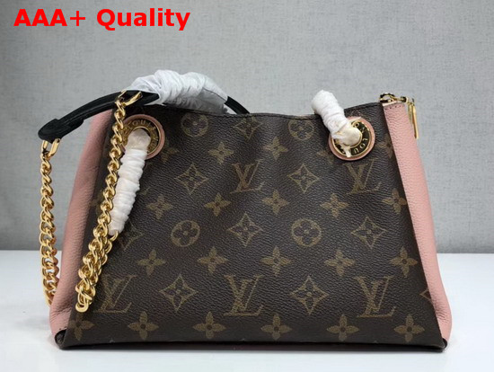 Louis Vuitton Surene BB Monogram Canvas with Rose Poudre Grained Calf Leather M43777 Replica