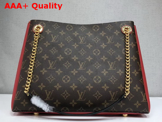 Louis Vuitton Surene MM Monogram Coated Canvas with Cherry Grained Calf Leather M43773 Replica