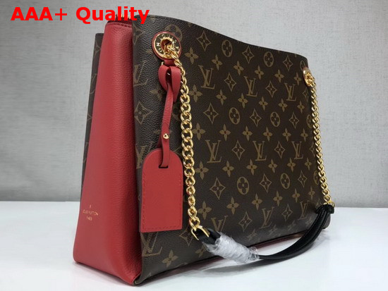 Louis Vuitton Surene MM Monogram Coated Canvas with Cherry Grained Calf Leather M43773 Replica