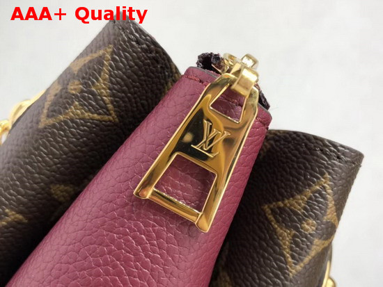 Louis Vuitton Surene MM Monogram Coated Canvas with Purple Grained Calf Leather Replica