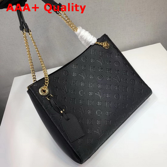 Louis Vuitton Surene MM Monogram Empreinte Leather Black M43758 Replica