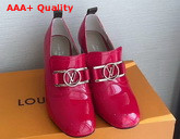 Louis Vuitton Swift Loafer Red Glazed Calf Leather Replica