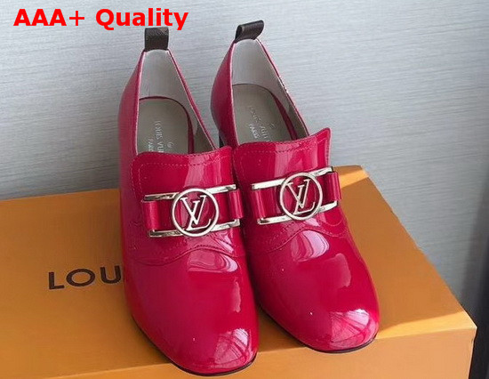 Louis Vuitton Swift Loafer Red Glazed Calf Leather Replica