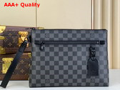 Louis Vuitton Takeoff Pouch Damier Graphite Coated Canvas N40505 Replica