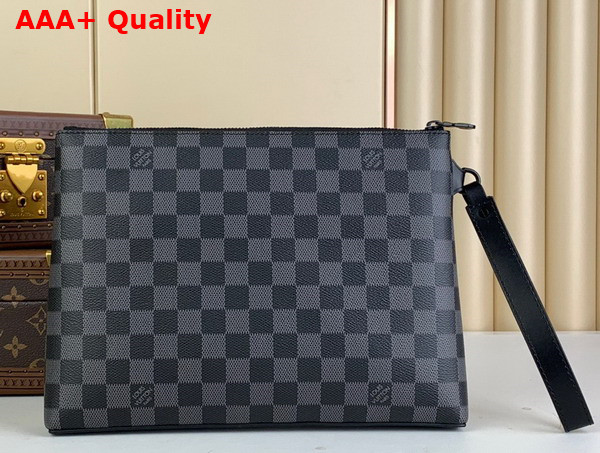 Louis Vuitton Takeoff Pouch Damier Graphite Coated Canvas N40505 Replica