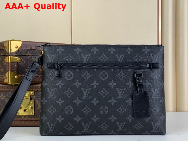 Louis Vuitton Takeoff Pouch Monogram Eclipse Canvas Replica