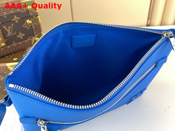 Louis Vuitton Takeoff Pouch in Bright Blue Aerogram Leather M82270 Replica