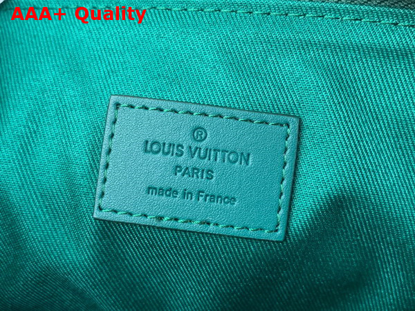 Louis Vuitton Takeoff Pouch in Evergreen Aerogram Leather Replica