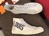 Louis Vuitton Tattoo Sneaker Boot Creme Cotton Canvas 1A3771 Replica