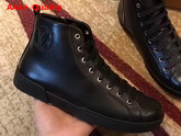 Louis Vuitton Tattoo Sneaker Boot in Black Smooth Calf Leather 1A37TE Replica