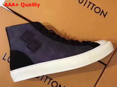 Louis Vuitton Tattoo Sneaker Boot in Monogram Cotton Canvas 1A3795 Noir Replica