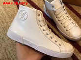 Louis Vuitton Tattoo Sneaker Boot in White Calf Leather 1A37TE Replica