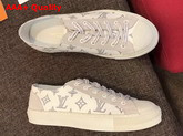 Louis Vuitton Tattoo Sneaker in Cream Monogram Cotton Canvas Replica