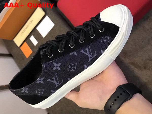 Louis Vuitton Tattoo Sneaker in Monogram Cotton Canvas Noir Replica