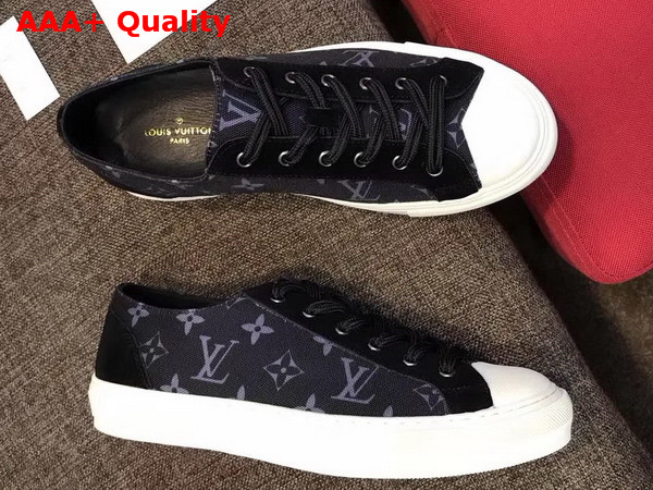 Louis Vuitton Tattoo Sneaker in Monogram Cotton Canvas Noir Replica