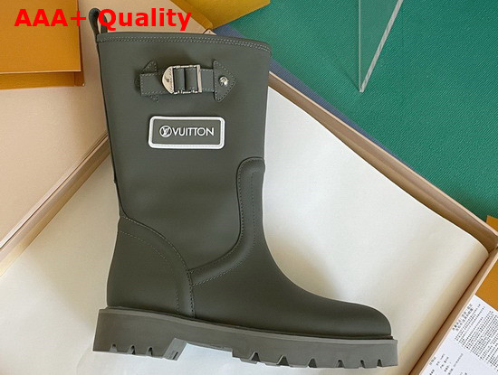 Louis Vuitton Territory Flat Half Boot Kaki 1A9H9F Replica