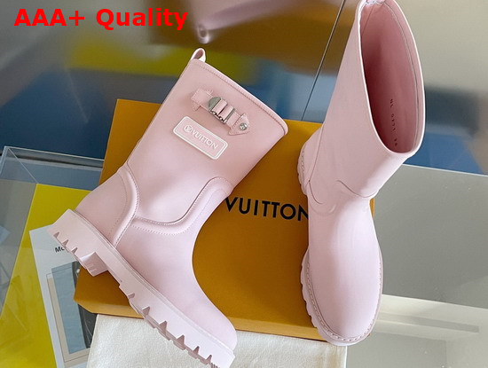 Louis Vuitton Territory Flat Half Boot Rose 1A9HA9 Replica