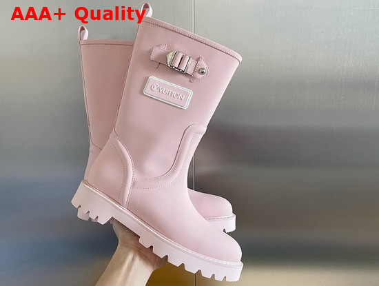 Louis Vuitton Territory Flat Half Boot Rose 1A9HA9 Replica