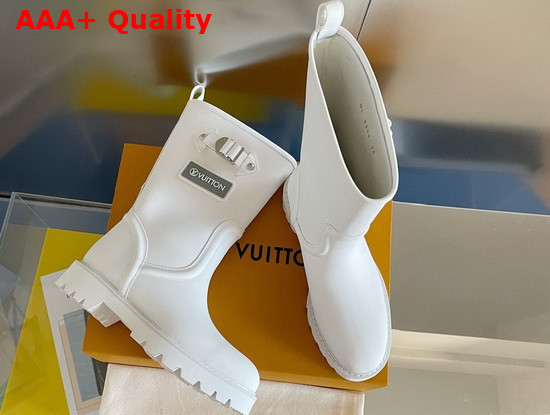 Louis Vuitton Territory Flat Half Boot White 1A9H90 Replica