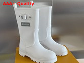 Louis Vuitton Territory Flat Half Boot White 1A9H90 Replica