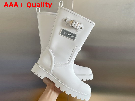 Louis Vuitton Territory Flat Half Boot White 1A9H90 Replica