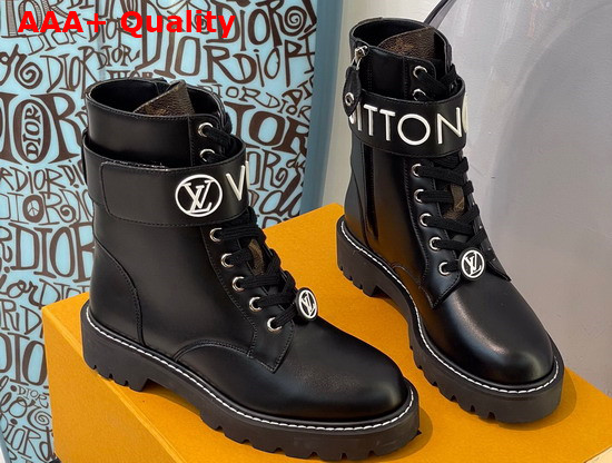 Louis Vuitton Territory Flat Ranger Black Calf Leather 1A9HAI Replica