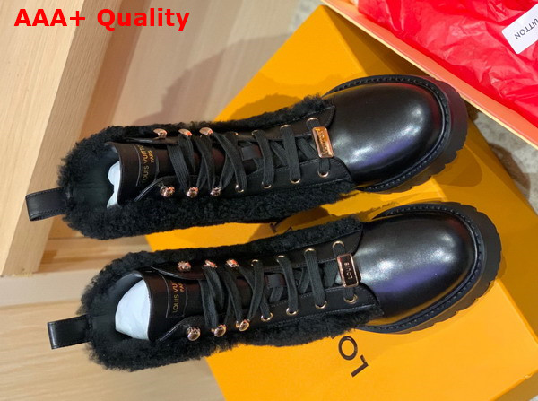 Louis Vuitton Territory Flat Ranger Black Calf Leather and Wool 1AABRY Replica