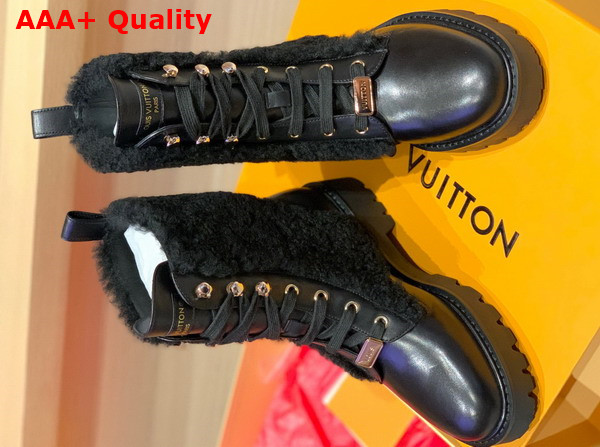 Louis Vuitton Territory Flat Ranger Black Calf Leather and Wool 1AABRY Replica